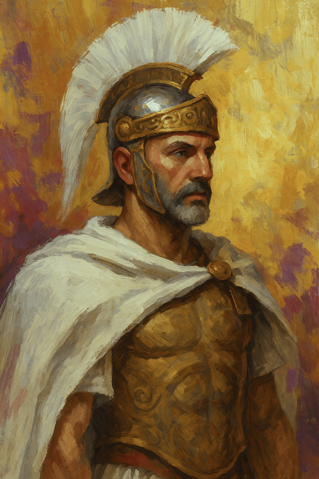 Legatus Legionis de la légion romaine du Haut-Empire, en armure.