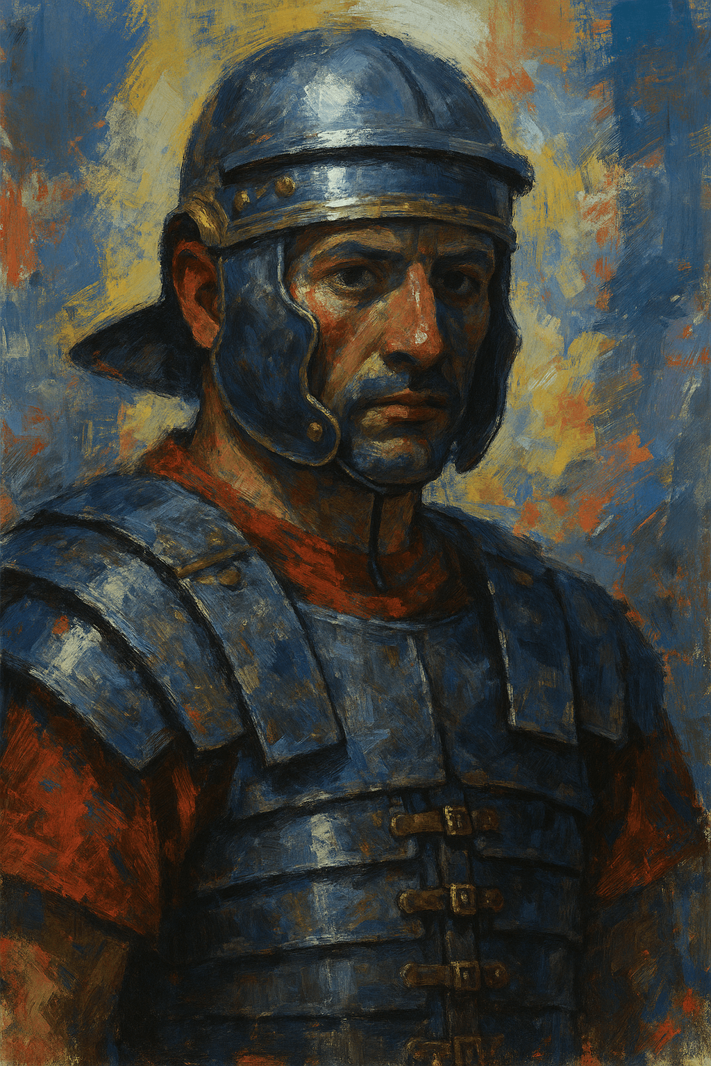 Legionarius de la légion romaine du Haut-Empire, en armure.